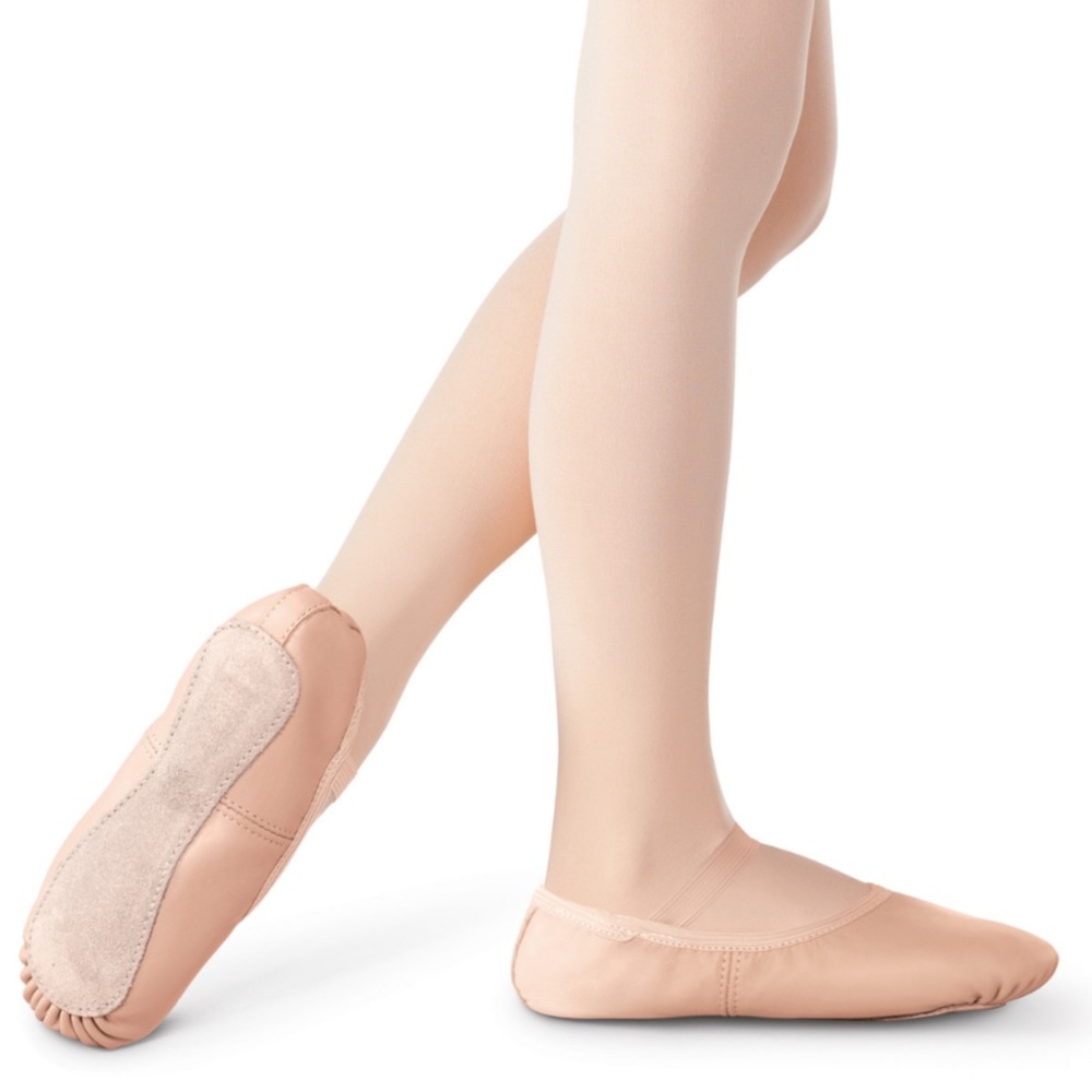 Revolution No-Tie Student Ballet Shoe Pink Slipper Full Sole Size 10